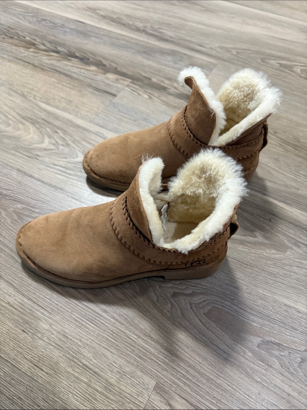 UGG Tan Short Boots in Excellent Condition